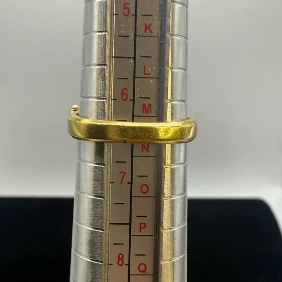 Vintage Bucherer Swiss Finger Watch Ring Plaque G20 Gold Plated Size 6.5